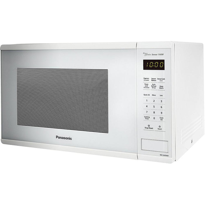 Panasonic 1.3 Cu. Ft. 1100W Countertop Microwave Oven in White + 2 Year Warranty