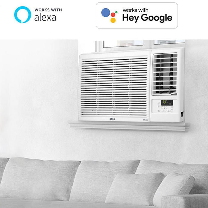 LG 12,000 BTU Smart Wi-Fi Window Air Conditioner and Heater with 2 Year Warranty