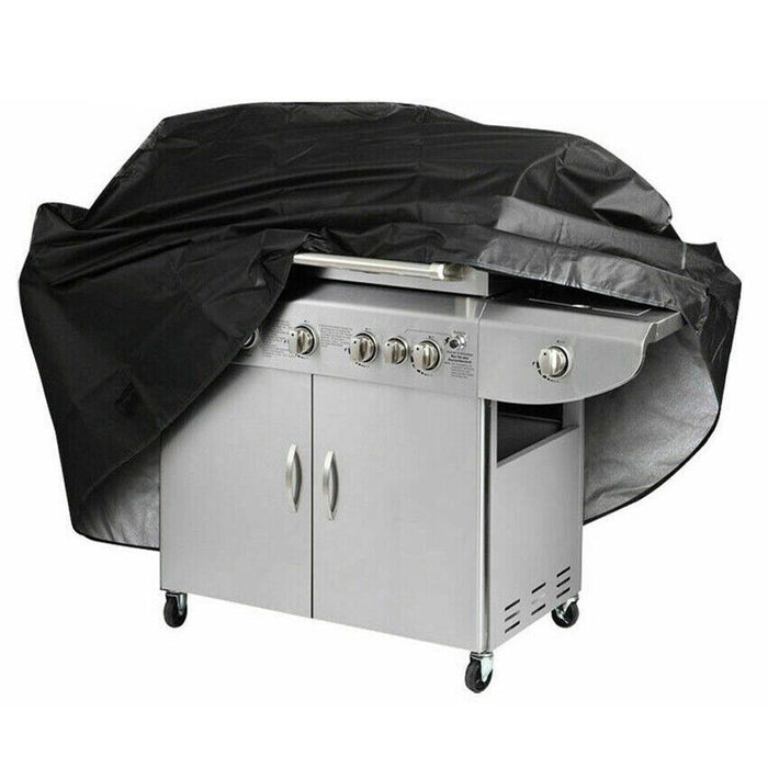 Tytus Freestanding 4-Burner Grill, Charcoal Gray w/ Grill Cover + 3x Drip Pans