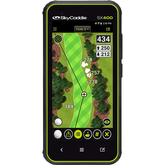 SkyCaddie SX400 Handheld Golf GPS with 4" Touch Display - Black