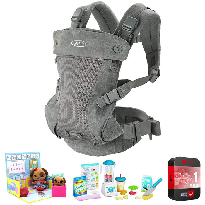 Graco Cradle Me 4-in-1 Baby Carrier, Mineral Gray - Open Box