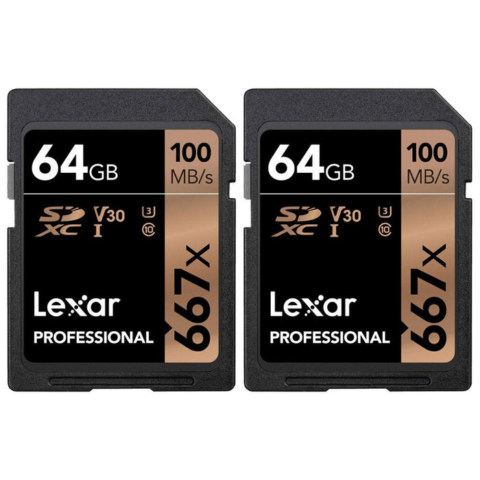 Lexar Professional 667x 64GB SDXC UHS-3 Class 10 Memory Card - Open Box