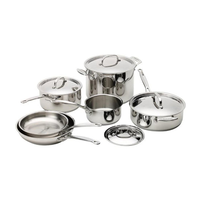 Cuisinart Chef's Classic Stainless Cookware 10 pc Set with 12 Piece Cutlery Set