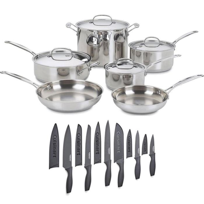 Cuisinart Chef's Classic 10-Piece Stainless Steel Cookware Set