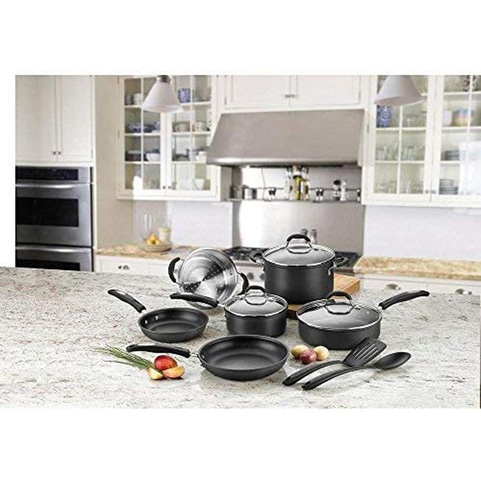 Cuisinart Chef's Classic Nonstick 11 Pcs Cookware Set with Chef's Knife Bundle