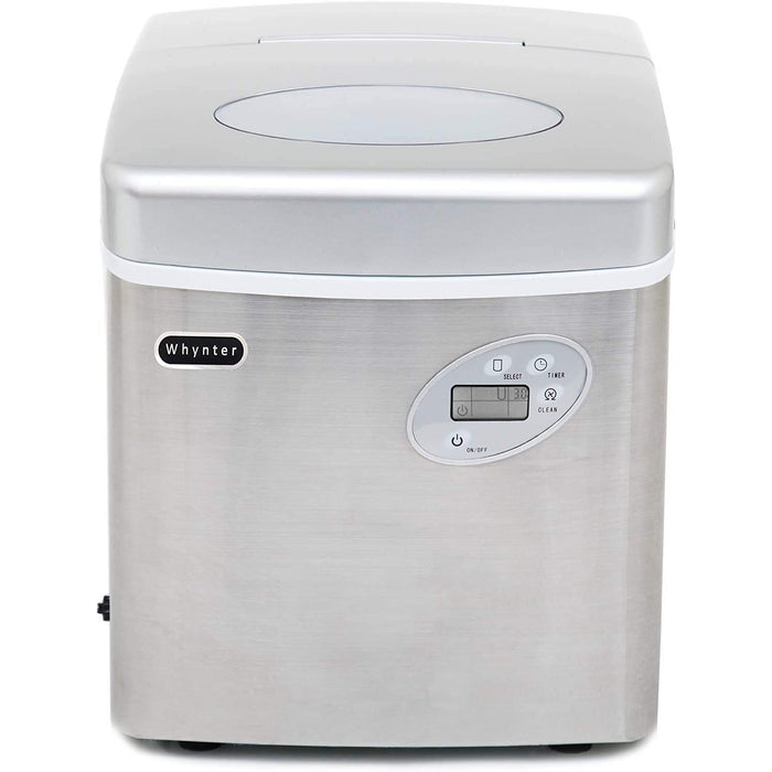 Whynter Portable Ice Maker, 49-Pound, Stainless Steel