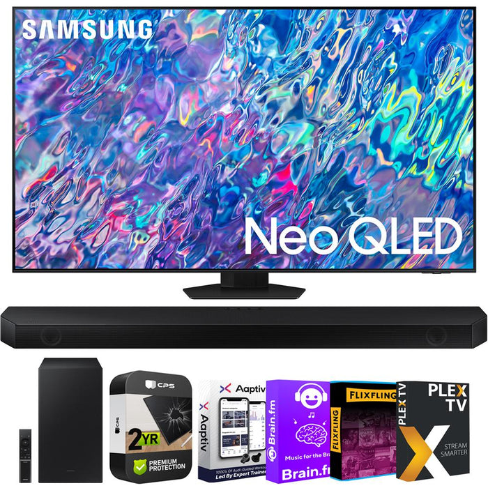 Samsung QN85BA 65" Neo QLED 4K Mini LED Smart TV w/ Soundbar + Warranty Bundle
