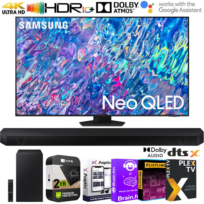 Samsung QN85BA 75" Neo QLED 4K Mini LED Smart TV w/ Soundbar + Warranty Bundle