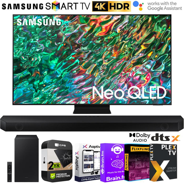 Samsung QN75QN90BA 75" Neo QLED 4K Smart TV w/ Soundbar + Warranty Bundle