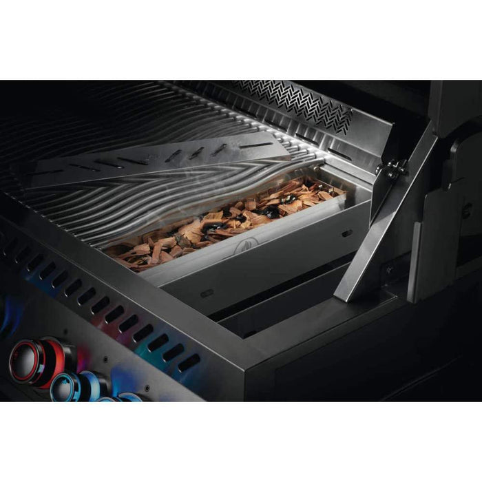 Napoleon Stainless Steel Smoker Box Gas Grills + Grill Cover and Pans Set of 3
