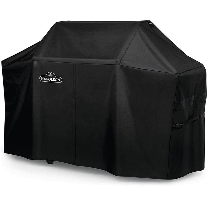 Napoleon PRO 665 Outdoor Grill Cover Black with Heat Resistant Oven Mitt