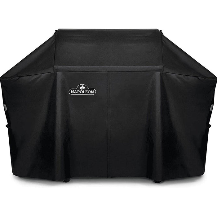 Napoleon PRO 665 Outdoor Grill Cover Black + Oven Mitt & Duck Fat Spray 2 Pack