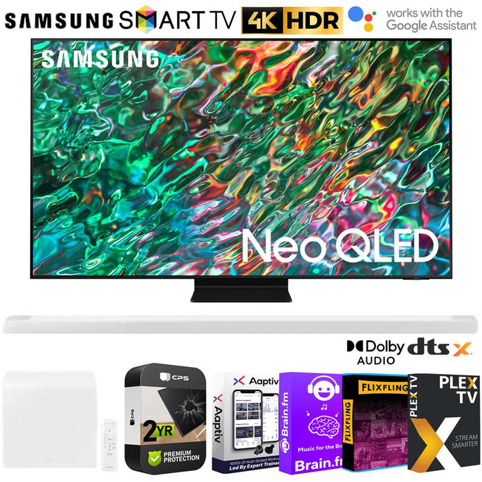 Samsung QN55QN90BA 55" Neo QLED 4K Smart TV w/ Soundbar + Warranty Bundle