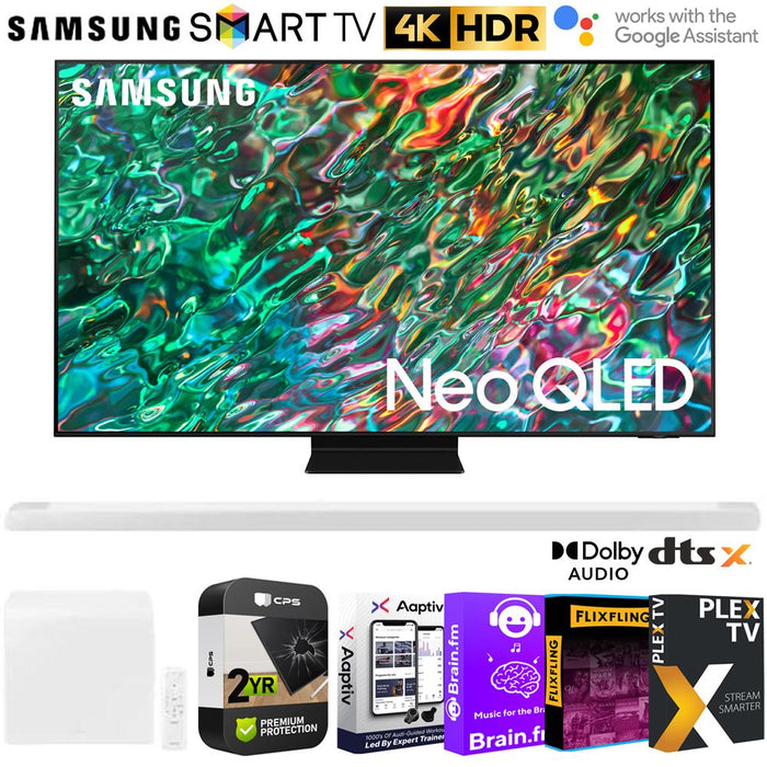 Samsung QN65QN90BA 65" Neo QLED 4K Smart TV w/ Soundbar + Warranty Bundle