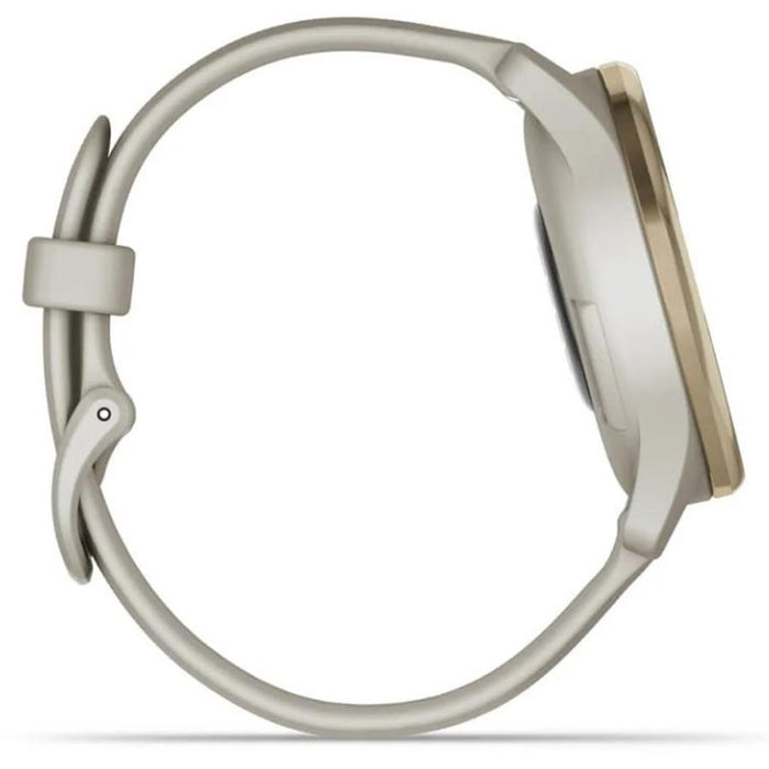Garmin Vivomove Trend Hybrid Smartwatch, Cream Gold Stainless Steel (010-02665-02)