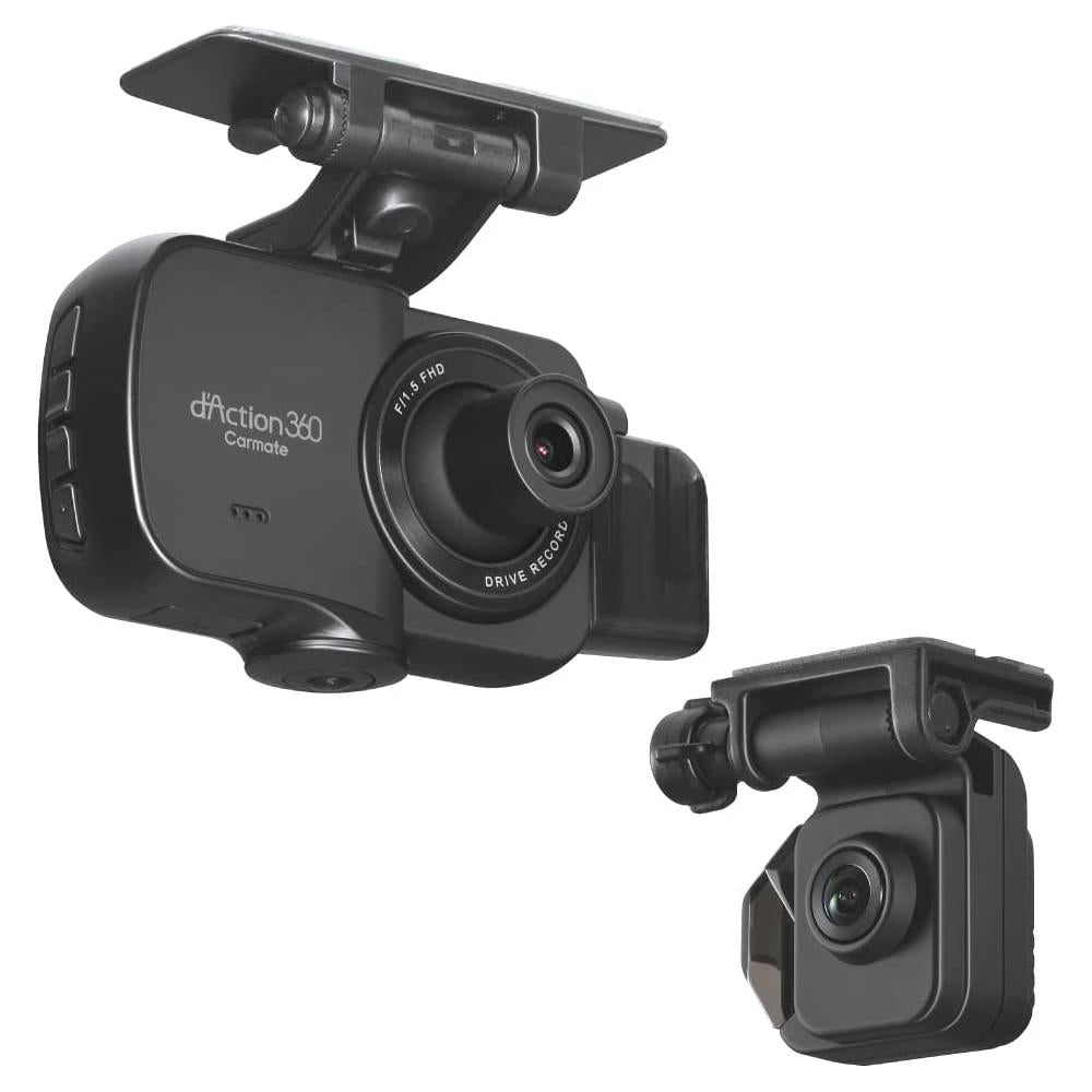 Razo d'Action 360D 3 Channel 360 Degree Dash Cam: FHD Dash Camera w/ B —  Beach Camera