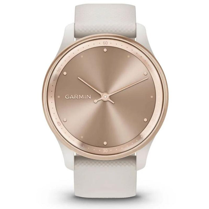 Garmin Vivomove Trend Hybrid Smartwatch, Peach Gold Stainless Steel (010-02665-01)