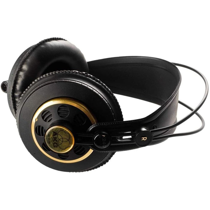 AKG Pro Audio K240 Studio Over-Ear Semi-Open Pro Headphones (2058X00130) - Open Box