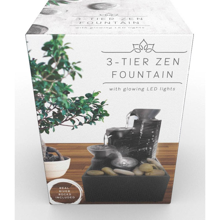 Brilliant Ideas 3 Tier Zen Fountain - BIFT882 - Open Box