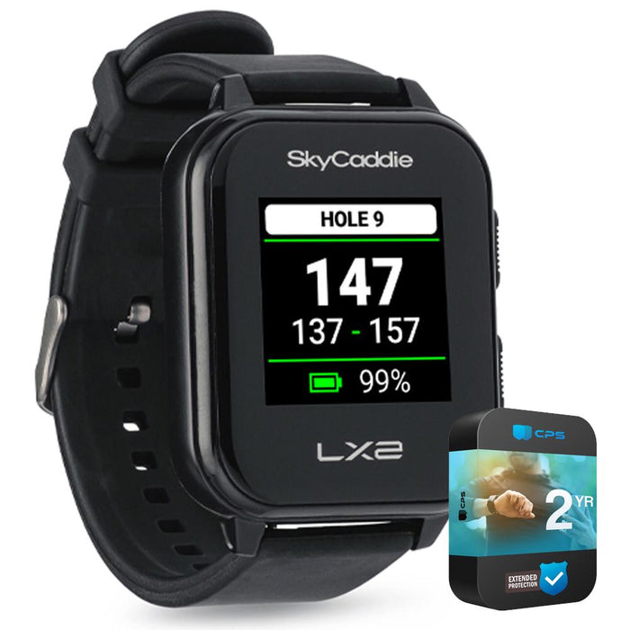 SkyCaddie GPS Golf Watch Black with 2 Year Extended Warranty