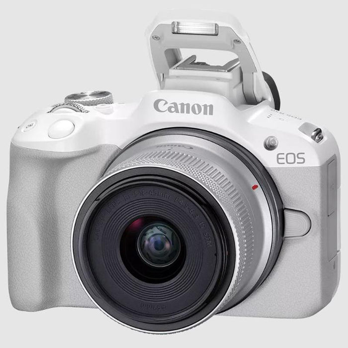 Canon EOS R50 Mirrorless Camera with RF-S 18-45mm F4.5-6.3 IS STM Lens -White 5812C012