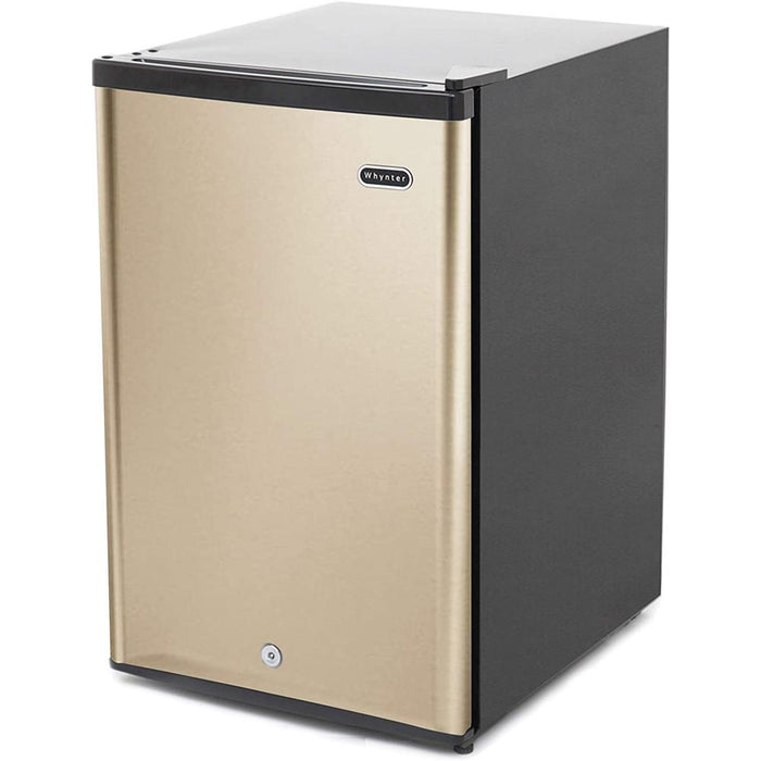 Whynter 2.1 cu. ft. Upright Freezer with Lock Rose Gold + 2 Year Warranty