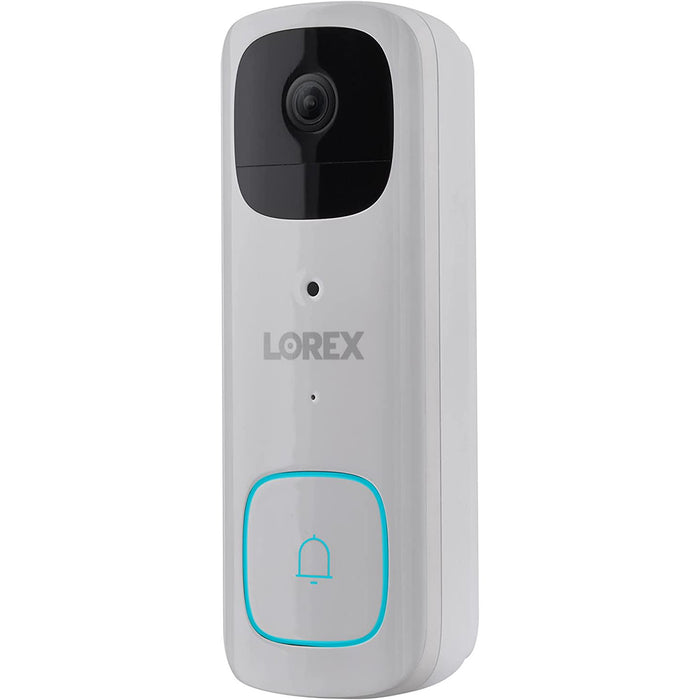 Lorex 2K Battery Video Doorbell, White (B463AJD-E)