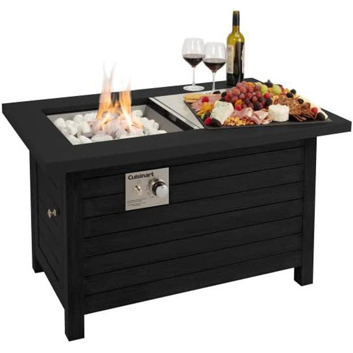 Cuisinart Patio Propane Fire Pit Table Black with 2 Year Extended Warranty