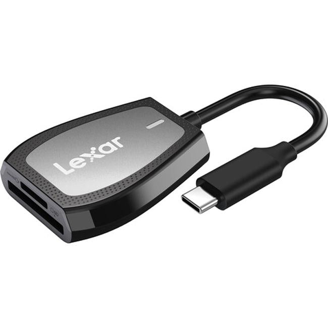 Lexar Pro USB-C Dual-Slot Reader (LRW470U-RNHNU) + 96GB Memory Bundle
