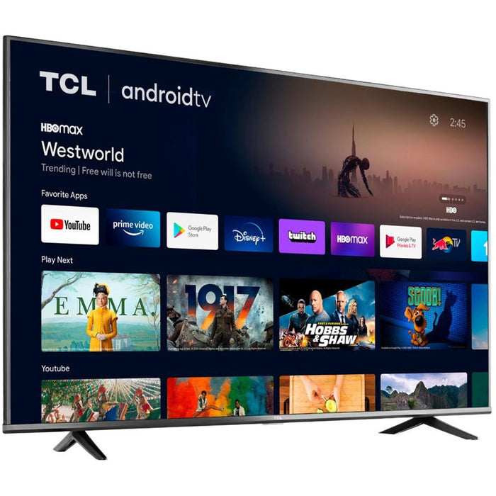 TCL 43-inch Class 4-Series 4K UHD HDR Smart Android TV - 43S434, 2021 Model