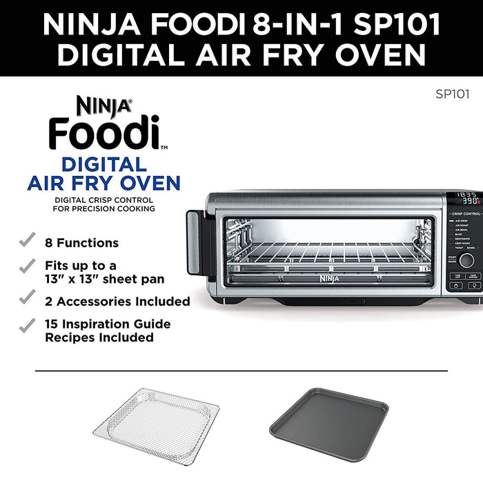 Ninja SP101 Digital Air Fry Countertop Oven with 8-in-1 - Open Box