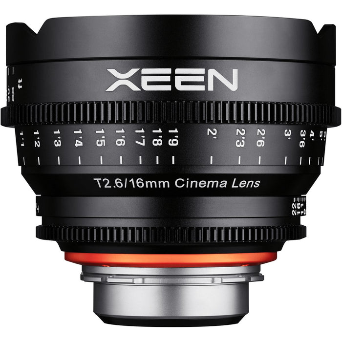 Rokinon Xeen 16mm T2.6 Ultra Wide Angle XEEN Pro Cinema Lens, Canon EF