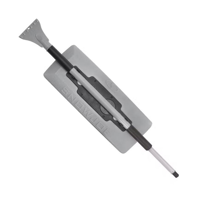 Snow Joe Compact 4-in-1 Telescoping Snow Broom w/ Scraper & LED Platinum 2 Pack