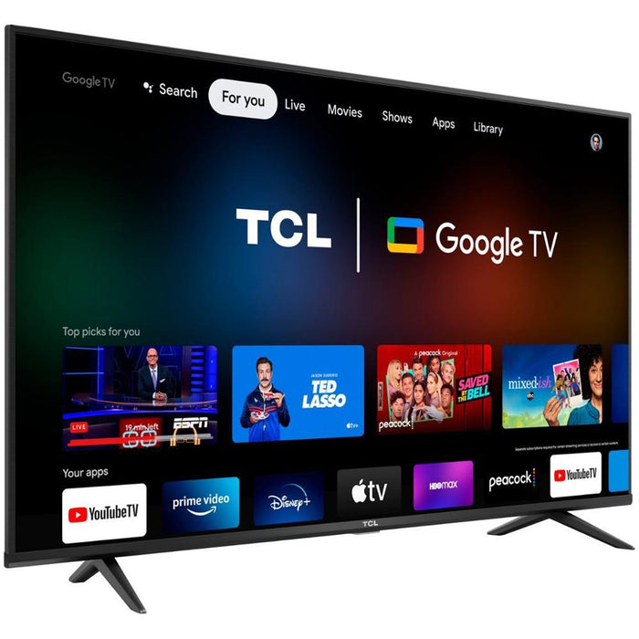 TCL 65" Class 4-Series 4K UHD HDR Smart Google TV 2022 Model + 2 Year Warranty