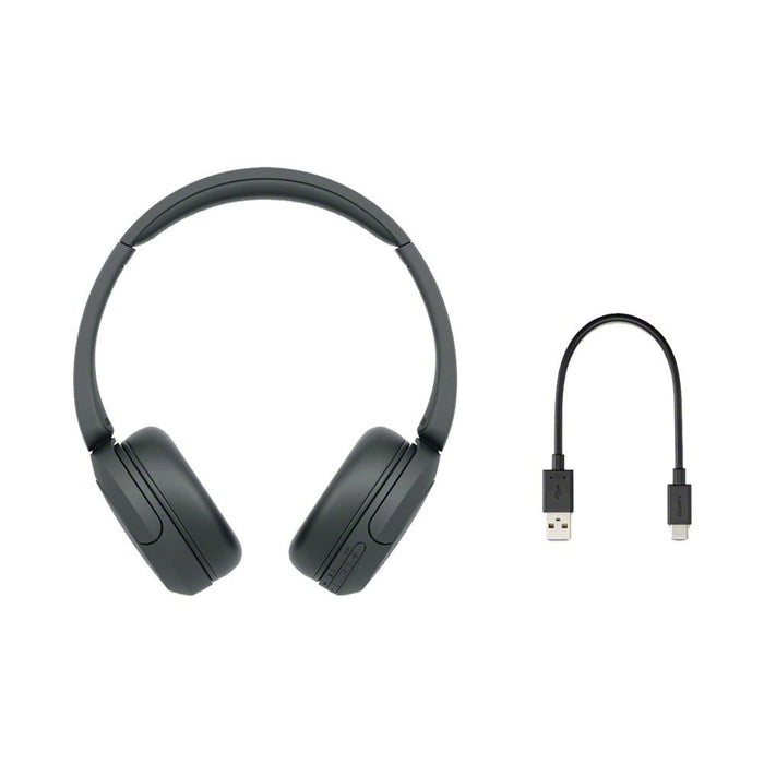 Sony WH-CH520 Wireless Headphones with Microphone, Black — Beach