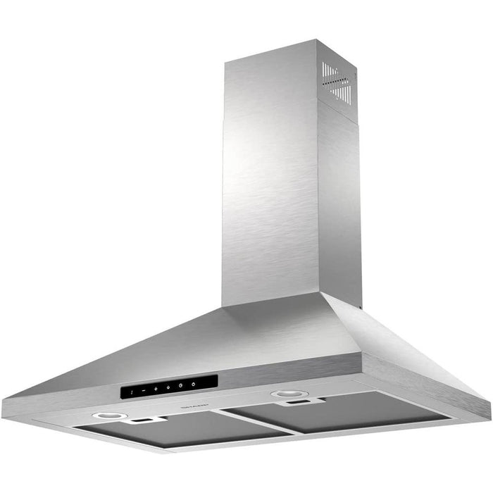 Sharp 30" Wall Mount Chimney Range Hood Stainless Steel with 3 Year Warranty