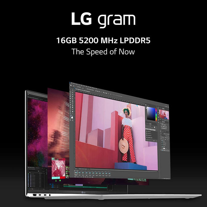 LG gram 16" Laptop, Intel i7-1260P, 16GB LPDDR5, 1TB SSD - Factory Refurbished