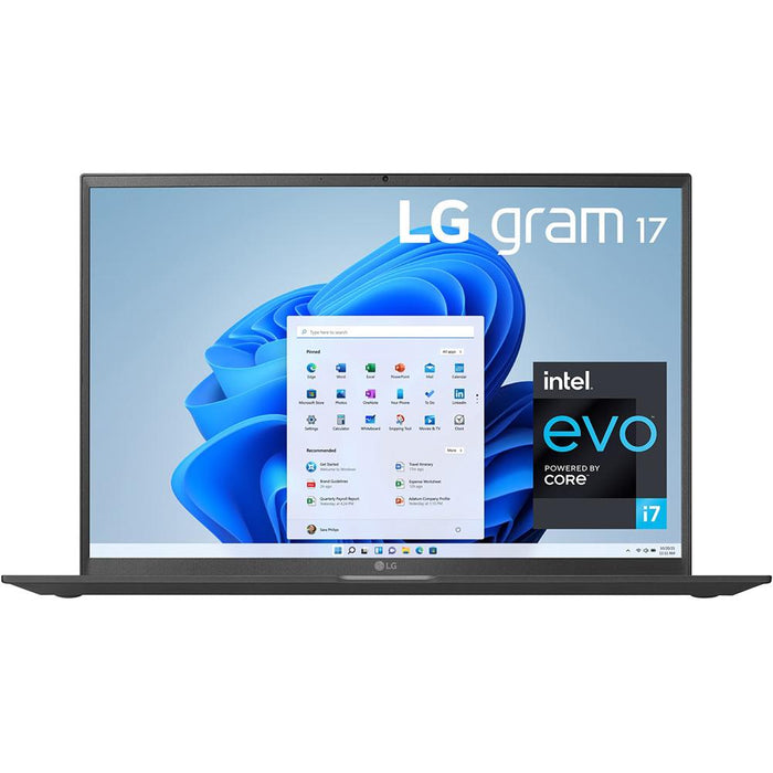 LG Gram 17-inch Laptop, Intel i7-1195G7, 512 SSD Renewed with 2 Year Warranty