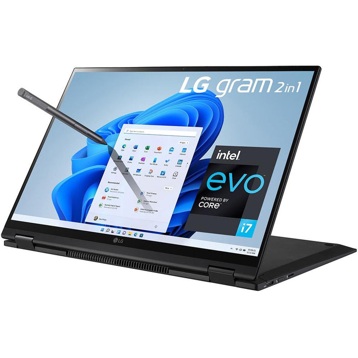 LG Gram 2-in-1 16-inch Laptop with Pen, i7-1195G7 Renewed with 2 Year Warranty