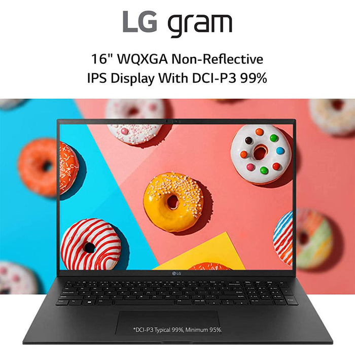 LG Gram 16-inch Laptop, Intel i7-1260P, 1TB SSD Renewed with 2 Year Warranty