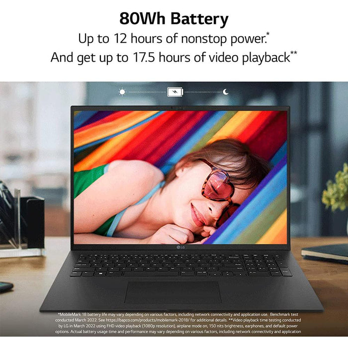 LG Gram 17-inch Laptop, Intel i7-1260P, 1TB SSD Renewed with 2 Year Warranty