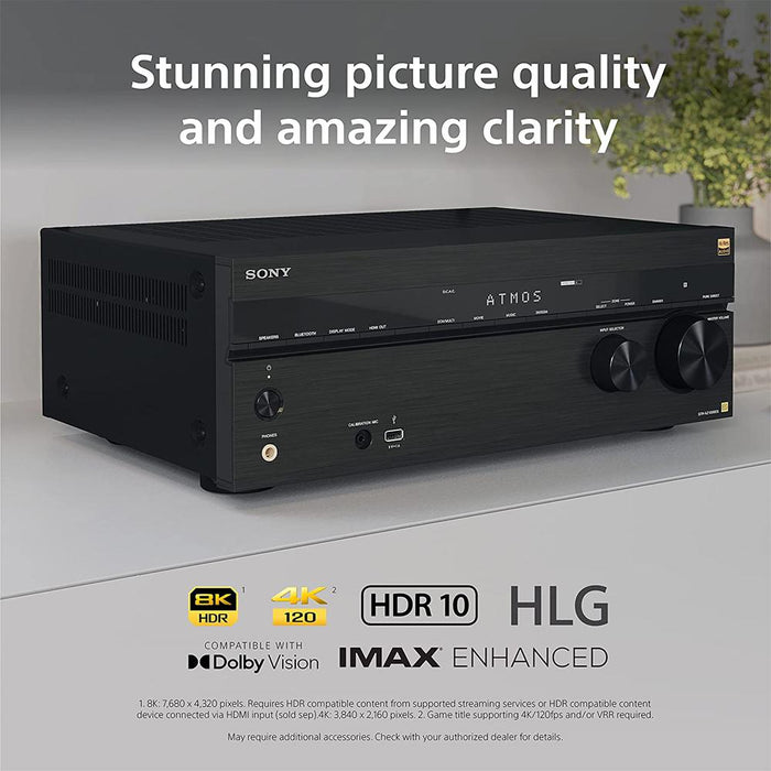 Sony STR-AN1000 7.2 Ch Home Theater 8K A/V Receiver w/ 2 Year Extended Warranty