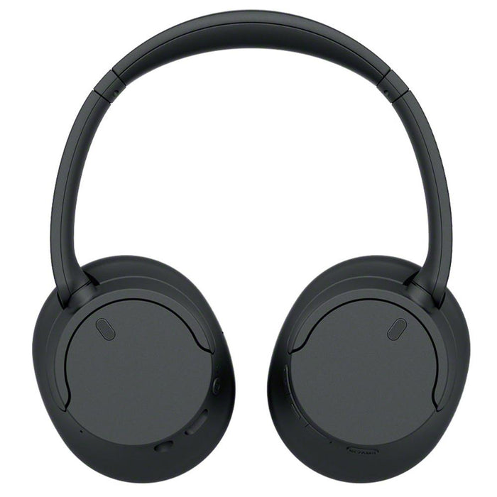 Sony Wireless Noise Cancelling Headphone, Black with Wood Headphone Display Stand