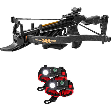 Bear Archery Desire XL Self-Cocking Pistol Crossbow w/ 3 Premium Bolts + Tactical Bracelet