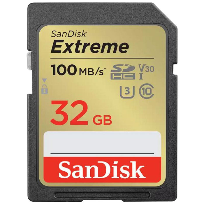Sandisk Extreme SDHC Memory Card, 32GB (SDSDXVE-032G-ANCIN) - Open Box