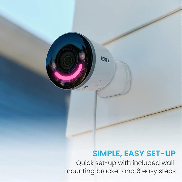 Lorex 4K Spotlight Indoor/Outdoor Wi-Fi 6 Security Camera with 64GB Memory Card