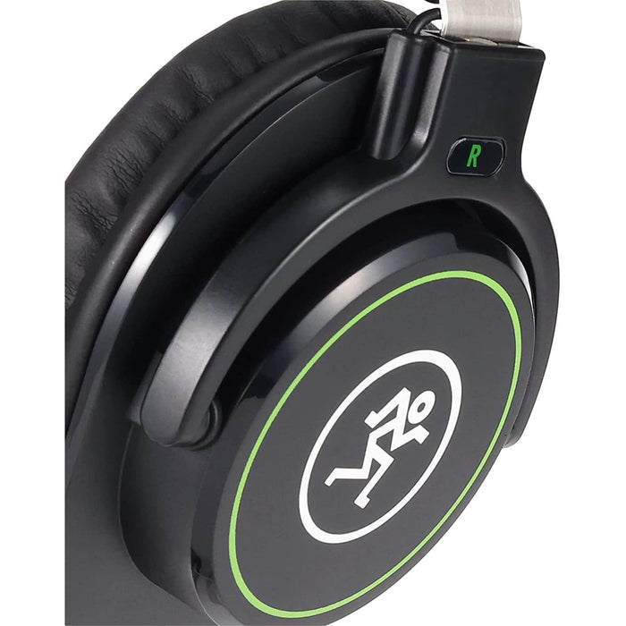 Mackie MC-100 Professional Closed-Back Studio Headphones, Black