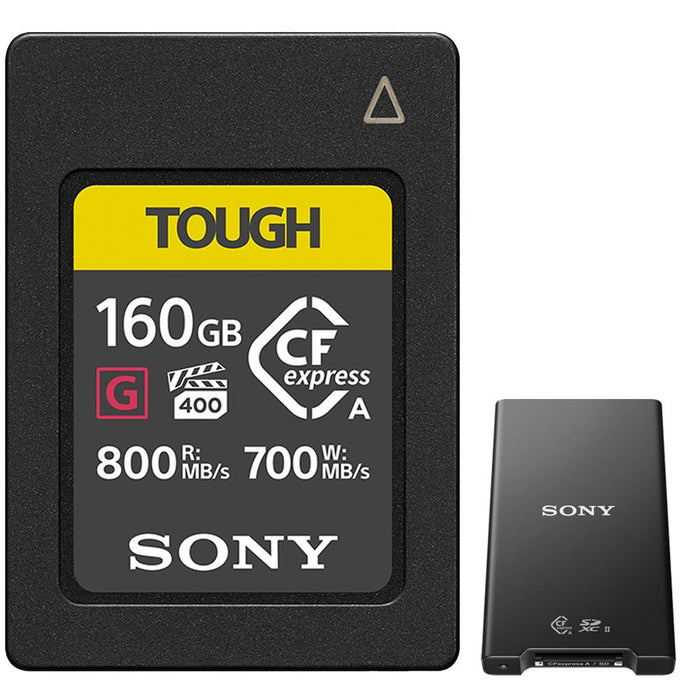 Sony 160GB CFexpress Type A TOUGH Memory Card + Type A/SD Memory Card Reader