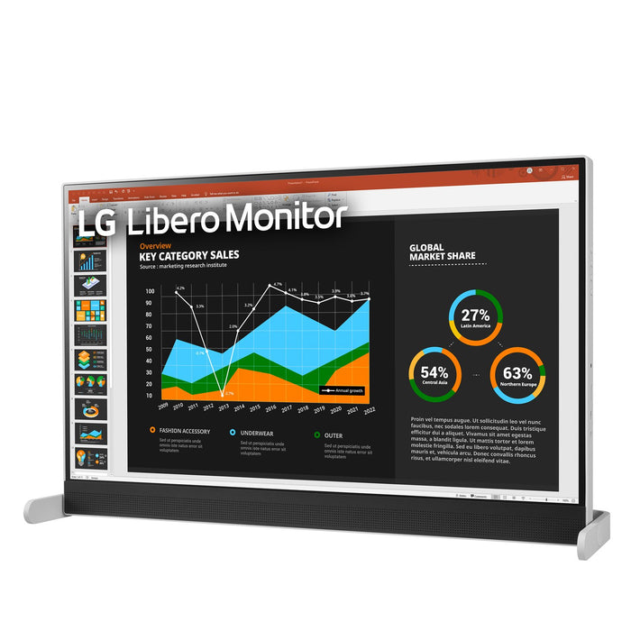 LG 27MQ70QC-S 27" QHD IPS HDR 10 Libero Monitor with Detachable Full HD Webcam