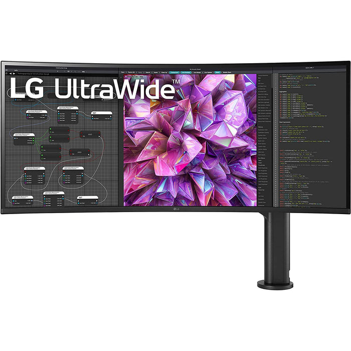 LG 38WQ88C 37.5-inch Curved UltraWide QHD Plus (3840x1600) Monitor with Ergo Stand